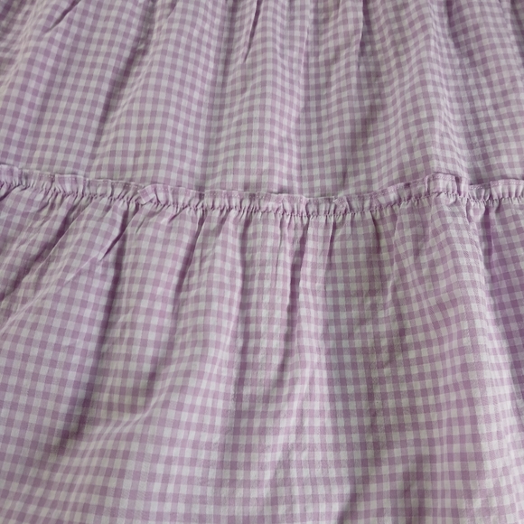 J. Marie Tiered A-line Gingham Dress With Embroidery - Picture 9 of 12
